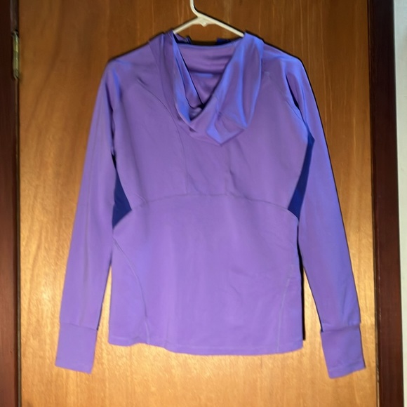 REI Lightweight Purple 1/4 Zip Hoodie Pullover - S M - Picture 2 of 7
